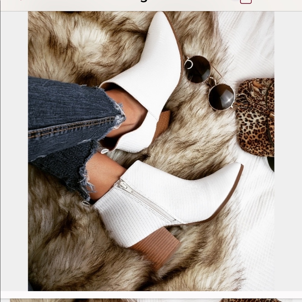 Beautiful white booties